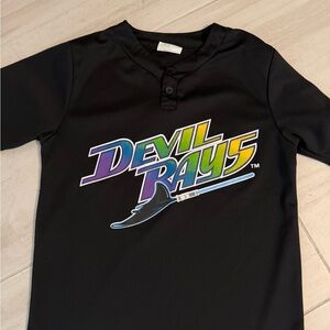 Tampa Bay Devil Rays Jersey Men Small Black Star Wars Rebel Lightsaber SGA Promo